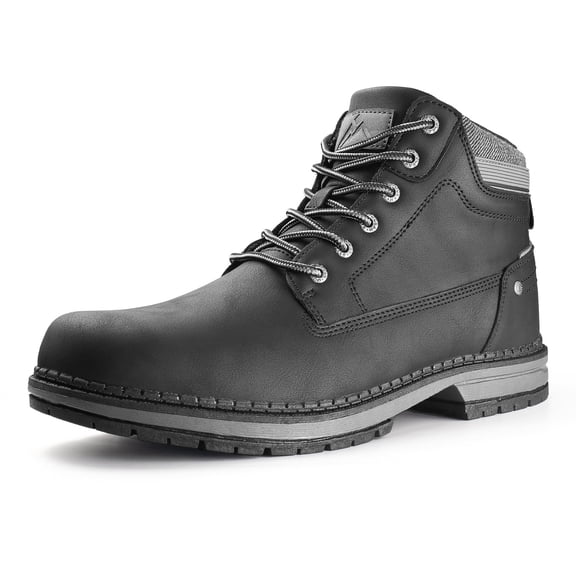 CC-Los Men's Ankle Chukka Work Boots Durable Outdoor Comfort with Anti-Slip Sole Cushioned Support Size 8-14