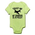 thumbnail image 1 of CafePress - Trust Me My Grandpa Is A Pilot Body Suit - Baby Light Bodysuit, 1 of 1