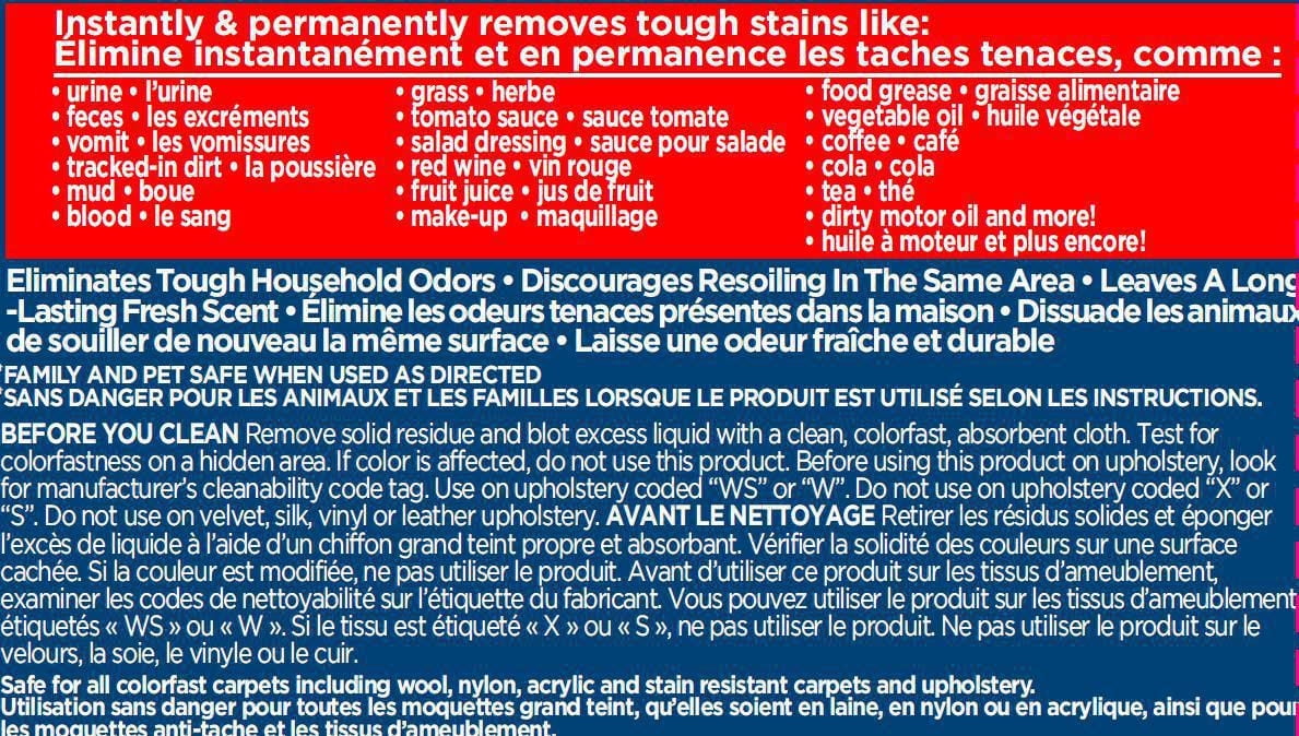 BISSELL® Oxy Stain Destroyer Stain Remover Aerosol With Stainlift Technology