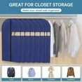 thumbnail image 6 of Aihimol 40" Garment Bags for Travel,Foldable Garment Bag Garment Bags for Hanging Clothes with Zipper and Visible Transparent Window, Blue, 6 of 6
