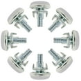 thumbnail image 1 of M8 x 25 x 30mm Tornillo en deslizadores de muebles, pies niveladores ajustables con tuercas en T para patas de gabinete, 8 piezas, 1 of 7