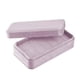 thumbnail image 5 of Estuche de terciopelo para anillos con tapa, organizador a prueba de polvo, para aretes y joyas. Violeta, 5 of 9