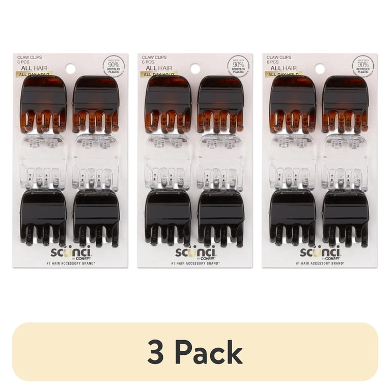 Multicolor Claw Clips, Tortoiseshell, 6-Pack photo 1
