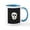 White/Blue Inside, variant on CafePress - Green Skeleton Face Stripes Mug - 11 oz Ceramic Mug - Novelty Coffee Tea Cup