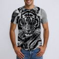 thumbnail image 4 of Men's Short Sleeve Tee Oversized Fit Printed Graphic Streetwear Comfortable Round Neck Summer Top, 4 of 4
