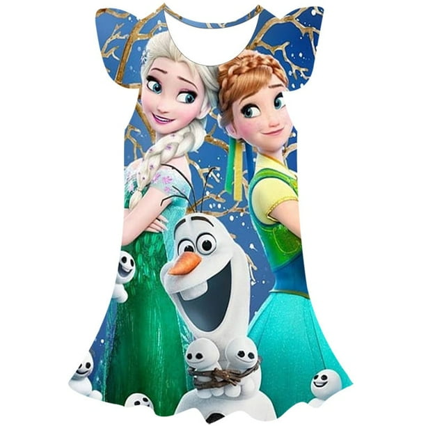 Robe Reine des Neiges Anna Elsa Olaf - Achat en ligne