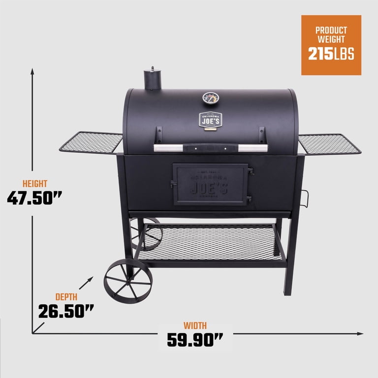 Oklahoma Joe's Judge Outdoor BBQ Charcoal Grill - Walmart.com