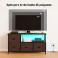 thumbnail image 2 of Soporte de TV FABATO Con 4 cajones de Tela y estantes de 2 niveles, 2 of 6