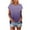 Purple, variant on Besolor Summer Tunic Tops for Women Trendy Gradient Crewneck Short Sleeve Shirts Casual Ladies Going out Blouse