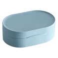 thumbnail image 1 of Yuarrent Caja de almacenamiento de esponja con tapa, organizador impermeable, estuche a prueba de fugas, contenedor de ducha para viaje, baño, Cocina y Comedor Azul, 1 of 6