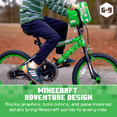 thumbnail image 5 of Dynacraft Minecraft Unisex 18-Inch BMX Bike for Kids Aged 6-9, Green, 5 of 10
