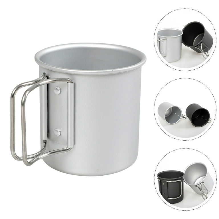 Mountainhiker 300ml Tea Water Mugs Foldable Handle Camping Cups for Home  Kitchen