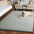 thumbnail image 3 of SAFAVIEH Vermont Jilliean Diamond Quatrefoil Area Rug, Green/Ivory, 4' x 6', 3 of 8