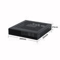 thumbnail image 5 of Mini gabinete para computadora de escritorio SKTC DX01 de media altura y delgado, mini ITX, que se puede colgar en la parte posterior con VESA, 5 of 5