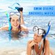 thumbnail image 5 of 3 Pieces Swimming Diving Goggles with Nose Cover Adult Swim Snorkel Goggle Swim Goggle Pack Pool Goggles for Youth Men Women, 5 of 5