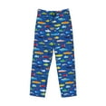 thumbnail image 2 of Vsdgher Submarines And Whales Print Mens Pajama Pants Sleep & Lounge Pants, PJ Bottoms With elastic waistb and Pockets, 2 of 5