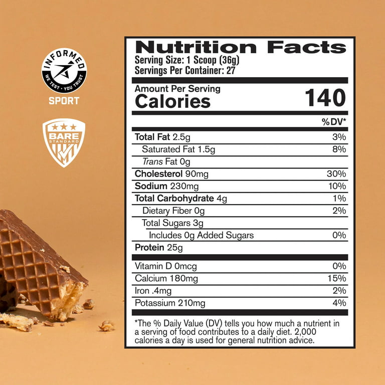 Bare Performance Nutrition, BPN Field Bar Whey Protein Bars, Non-GMO and  Gluten-Free, Chocolate Peanut Butter Blondie