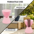 thumbnail image 6 of LeisureMod Side Table Modern Hourglass End Table Compact Accent Drum Table with Removable Lid for Storage Indoor and Outdoor Use Boyd Series in Pink, 6 of 13
