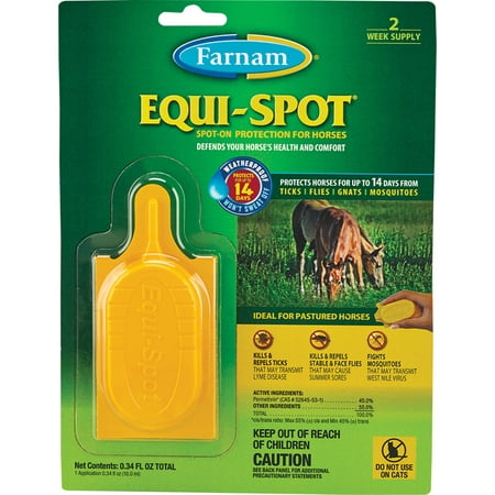 Farnam Companies Inc-Equi-spot Spot-on Fly Control For Horses Single (Best Feed Through Fly Control For Horses)