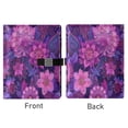thumbnail image 2 of Leather Notebook with Pen Holder Writing Notepad Includes 100 Pages Lined Journal Lavender Bohemian Pattern, 2 of 6