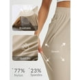 thumbnail image 2 of BALEAF Womens Business Casual Pants Petite Work Pants Dressy Casual Slacks Golf Travel Stretch Ankle Length Beige S, 2 of 7
