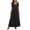 Black, variant on Women's Fashionable Casual Long Sleeved Ear Style Versatile Summer Resort Dress For Export Trade Solid Color Ladies Dress Soft Daily Dress For Women Black S