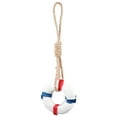 thumbnail image 1 of CRAFTHROU 1Pack Nautical Wall Decoration Lifebuoy Pendant Multi Color Resin Jute Rope Handcrafted Coastal Wall Hanging, 1 of 6