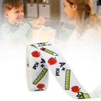 VINOIC School Theme Ribbon Roll Themed Pattern for Craft Project Wreath DIY Decorations