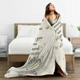 thumbnail image 5 of Wijzvio Happy 60th Birthday Throw Blanket Soft Fuzzy Fleece Blanket For Couch Bed Living Room Decoration 50"X40", 5 of 9