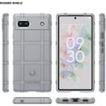 thumbnail image 2 of Slim Fit Phone Case for Google Pixel 6a, Rugged Shield Durable Phone Case with Military Grade Shockproof Protection and Screen Camera Protective Cover for Google Pixel 6a, HD Gray, 2 of 8