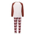 thumbnail image 3 of Family Thanksgiving Pajamas Matching Set Turkey Pattern Long Sleeve Matching PJS with Dog Vest, 3 of 10