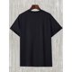 thumbnail image 4 of Stylish Slogan Pattern Print Men's T-shirt, Graphic Tee Men's Summer Clothes, Men's Outfits, Short sleeves, Round Neck Tees, 4 of 8