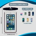 thumbnail image 2 of VOS Waterproof Case - Black | Floating Clear Waterproof Phone Pouch TPU Dry Case Compatible iPhone X 8 7 7 Plus Home Button for iPhone, Google Pixel, Samsung, HTC, LG, 2 of 10