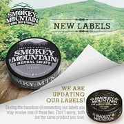 Smokey Mountain Herbal Long Cut – Classic – 5 Can Box - Tobacco-Free and Nicotine-Free Snuff