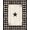Brown Beige Black, Pattern 16, variant on ODIKA Door Vintage Plank Plaid Frame Retro Panel Farmhouse Border Motif for Home Office, Gaming Room, Under Desk, Non-Slip Chair-Friendly