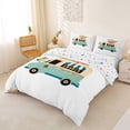 thumbnail image 2 of Catabedysis Summer Fun Bedding,Ice Cream Truck Print Duvet Cover Full For Boys,Multicolor,Colorful Stars Reversible,3 Pieces,1 Duvet Cover and 2 Pillowcases, 2 of 6