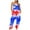Blue womens jumpsuits, variant on Usmixi Jumpsuits for Women Loose Pocket Wide Leg Spaghetti Strap 4th of July Long Jumpsuits Summer Fashion Star US Flag Print V-Neck Sleeveless Maxi Rompers White xxl