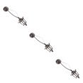 thumbnail image 4 of Vogacara Mini House Ceiling Lamp Black Indoor Gift Home Light Battery Toys Operated Outdoor Chandeliers LED Decoration Fashionable Type1 NO1, 4 of 6