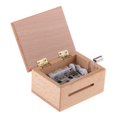 thumbnail image 4 of kusrkot Natural Wooden Music Box Hand Crank Musical Box Blank Wooden Musical Gift - Keep, 4 of 9