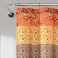 thumbnail image 3 of Lush Decor Royal Empire Stripe Shower Curtain, 72x72, Tangerine, Single, 3 of 4