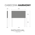 thumbnail image 4 of Cabecera Individual Harmony QA Rosa, 4 of 5