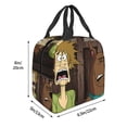 thumbnail image 5 of Lsque Scooby-Doo Print Insulated Lunch Bag with Thick Aluminum Foil Lunch Tote Bag with Front Pocket for Men and Women, Ideal for Work, School, Picnics, and Travel, 5 of 8
