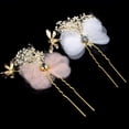 thumbnail image 4 of Tocado de novia hecho a mano con flores eternas, diadema con libélula, accesorios para el cabello de boda, accesorios de boda, 4 of 5