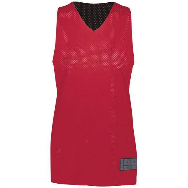 ASI 163.406.XL Chandail Jersey 2.0 Réversible en Maille Tricotée pour Femmes, Écarlate et Noir - Très Grand
