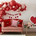 thumbnail image 5 of Valentine''s Day Pillow Covers 18x18 Inch Set of 2 White Hearts Decor Pink Throw Pillow Covers Valentine''s Day Cushion Case Decoration for Sofa Couch, 5 of 6