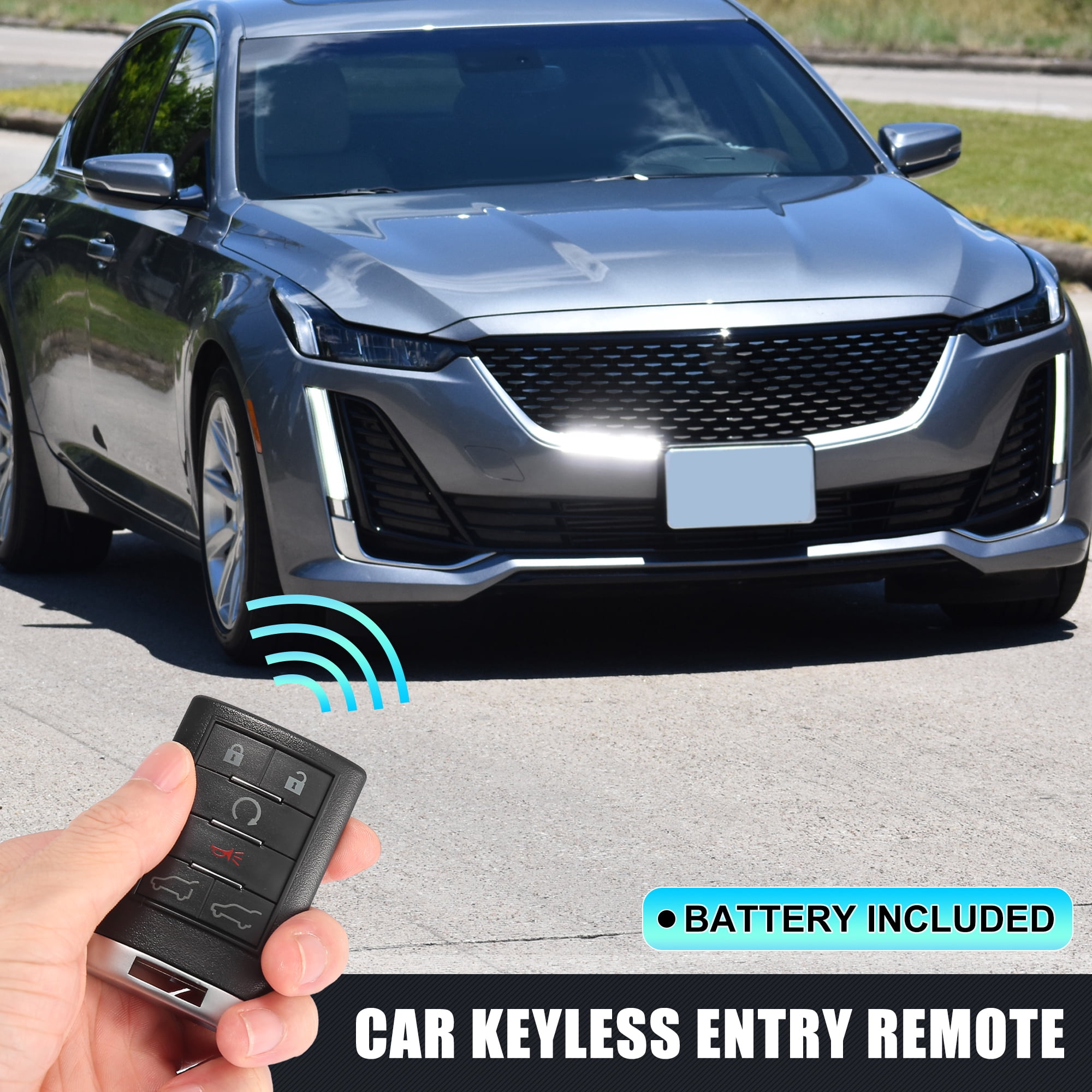 X AUTOHAUX 2-Pack Replacement Key Fob For Cadillac Escalade 2007-2014 (315MHz, FCC ID: OUC6000066)