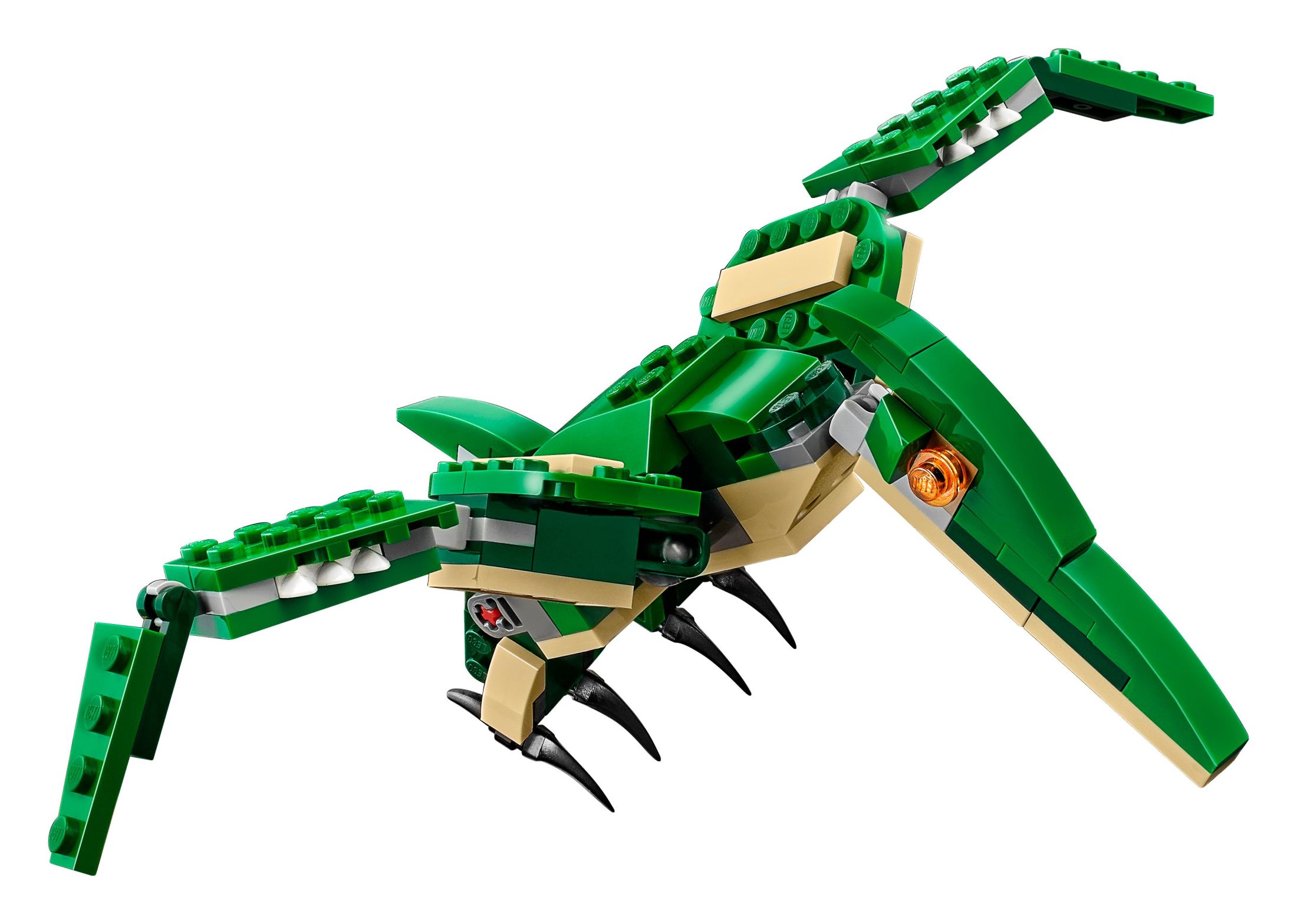 LEGO Creator 3 in 1 Mighty Dinosaur Toy, Transforms from T. rex to Triceratops to Pterodactyl Dinosaur Figures, Great Gift for 7 - 12 Year Old Boys & Girls, 31058 - image 5 of 6