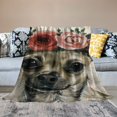 thumbnail image 2 of Orinice Flower Crown Warm Lightweight Blanket Soft Fleece Blankets All Seasons Sofa Decor Gifts - Multiple Sizes Available 50x60in, 2 of 6