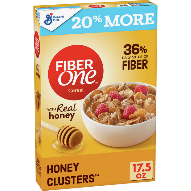 Fiber One Breakfast Cereal, Honey Clusters, High Fiber, Whole Grains
