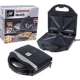 thumbnail image 1 of Mercury Sándwich y Tostadora con Placas para Hornear Superficie Antiadherente, Negro (46782), 1 of 1